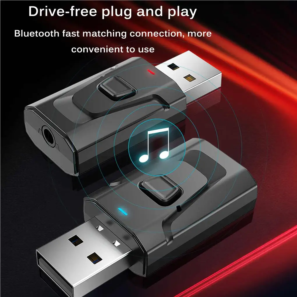 

Audio Transmitter Receiver USB Adapter 100Mbps for Car Headphones