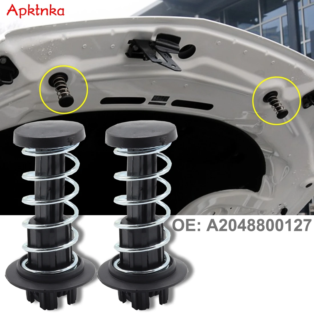 

Apktnka 2x для Mercedes-Benz W204 W212 S212 A207 C207 W222 R231 X204 Пружинная защелка капота Безопасность A 2048800227 Крепежный зажим