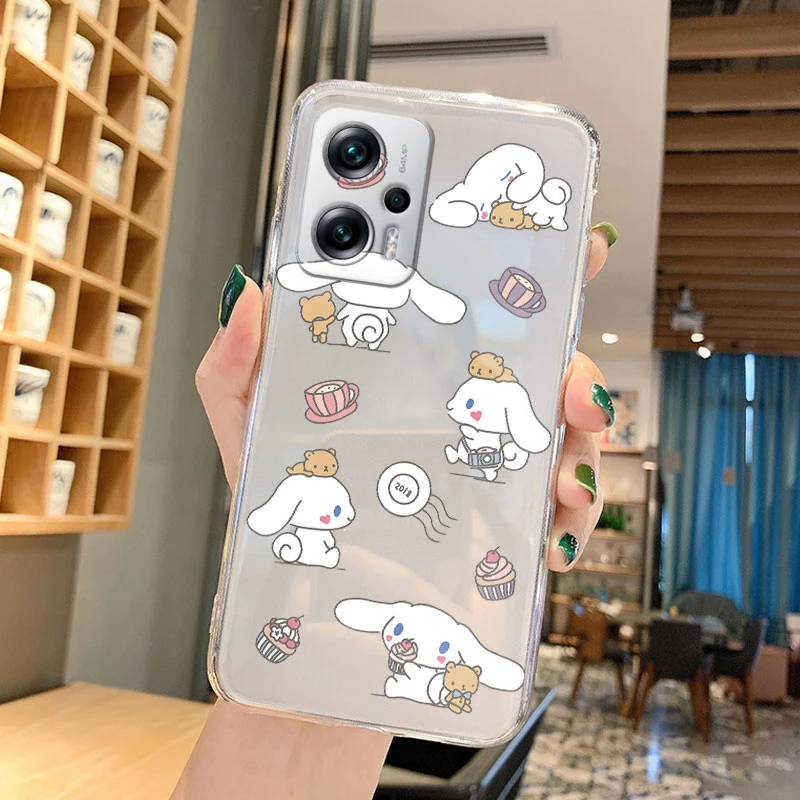 Милый чехол Kuromi Hello Kitty для Poco X4 GT PocoX4 X 4 мультяшный мягкий прозрачный телефона Xiaomi