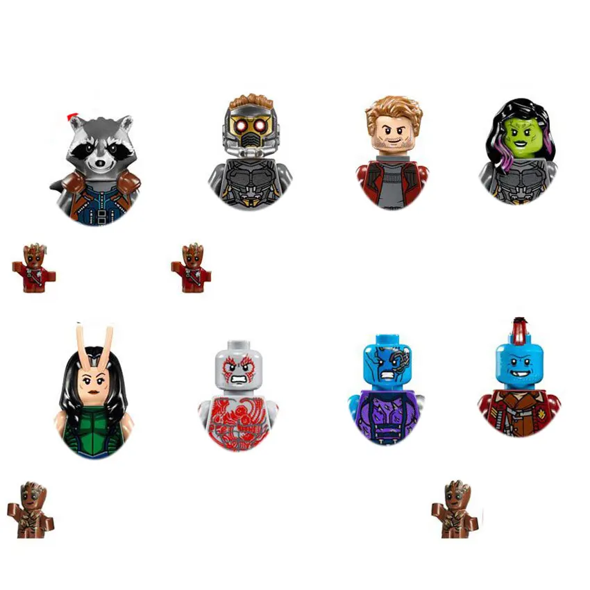 Игрушка-конструктор PG8044, сборная, с изображениями героев мультфильмов диснея, енот, мини-туманность