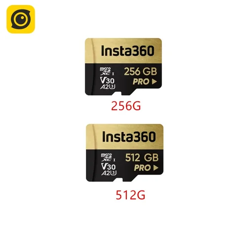 Карта памяти Insta360 X4 SD для Insta 360 X4 X3 X2 Ace Pro One RS Sphere 256 ГБ 512 ГБ V30 Extreme A1 Высокоскоростной оригинальный аксессуар