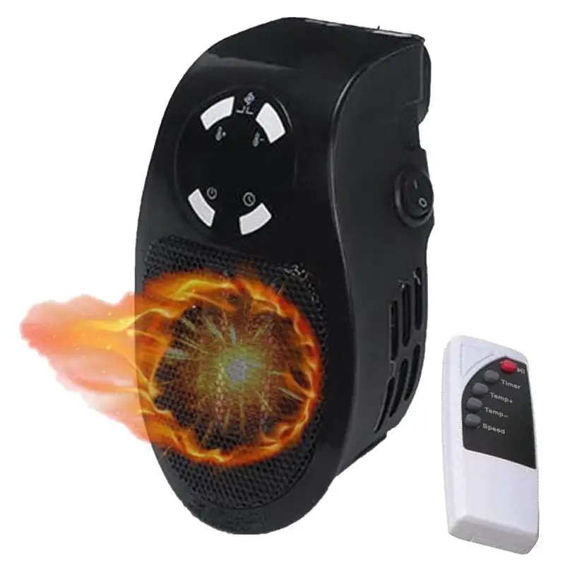 

Plug In Space Heater 500W Plug In Smart Heater With Adjustable Thermostat Energy-Saving & Silent Ceramic Heater With LED Display