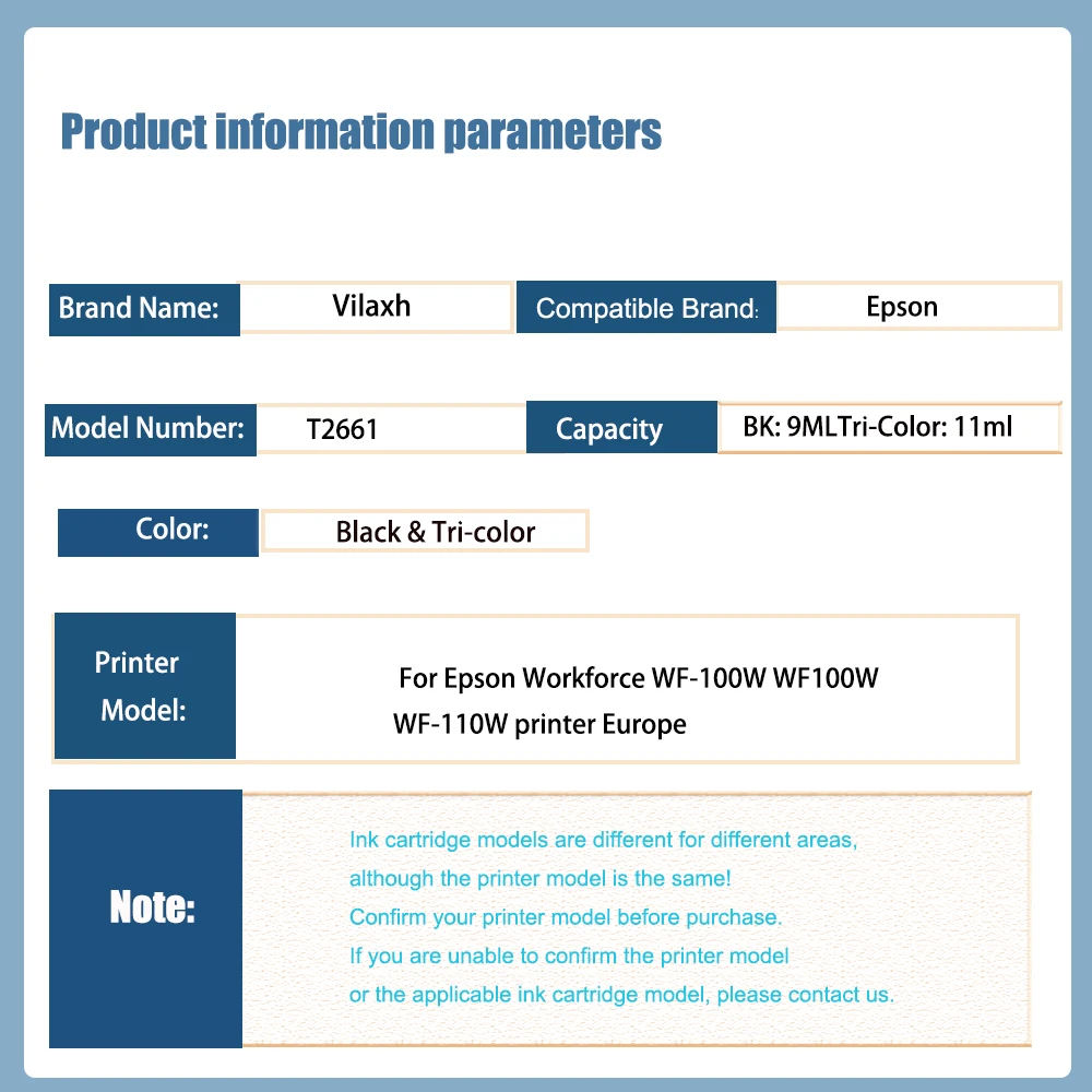 Совместимый картридж для принтера Epson T2661 T2670 T266 266 T267