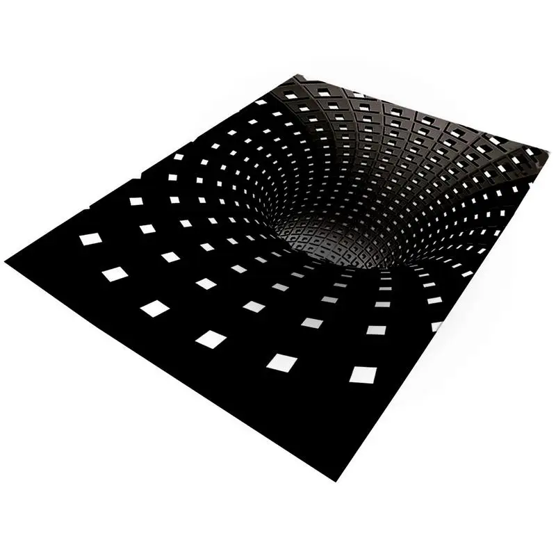 

D Spiral Rectangle Carpet Geometric Floor Mat For Living Room Stereo Vision Carpet AntiSkid Rugs Luxury Home Bedroom Floor Mat