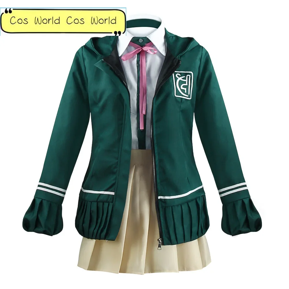 Игра Danganronpa 2 аниме Chiaki Nanami карнавальный костюм парик школьная форма рубашка