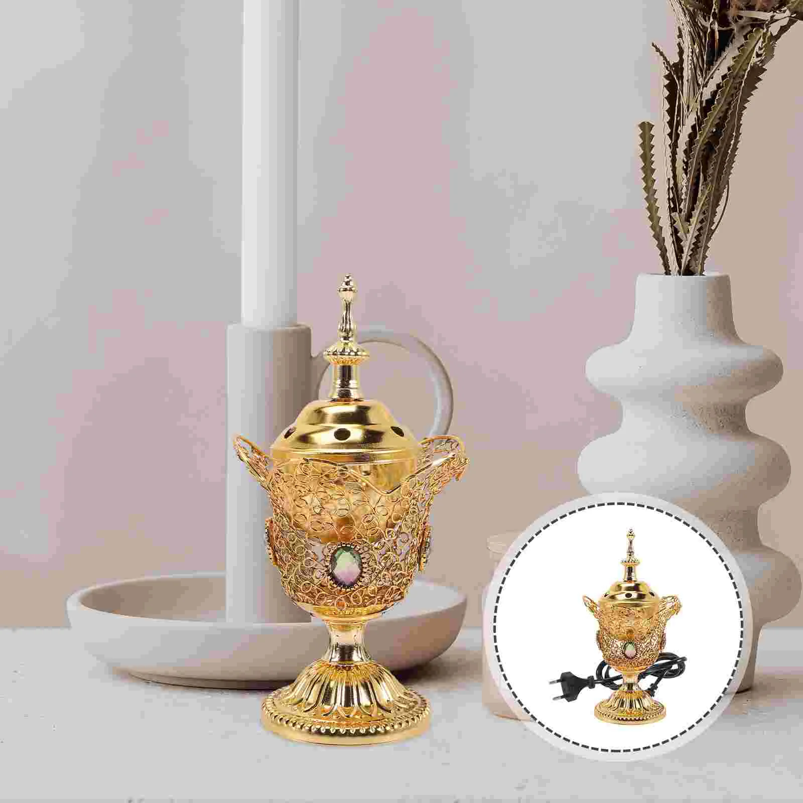 

Burners Desktop Decor Electric Burner Home Burner Decor Decor Home Metal Table Decors Desk Censer Decor