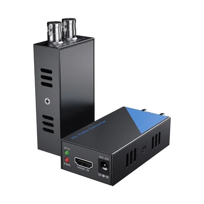 

HDMI to SDI Converter Dual SDI adapter video converter 1080 with automatic audio format detection function, suitable for cameras