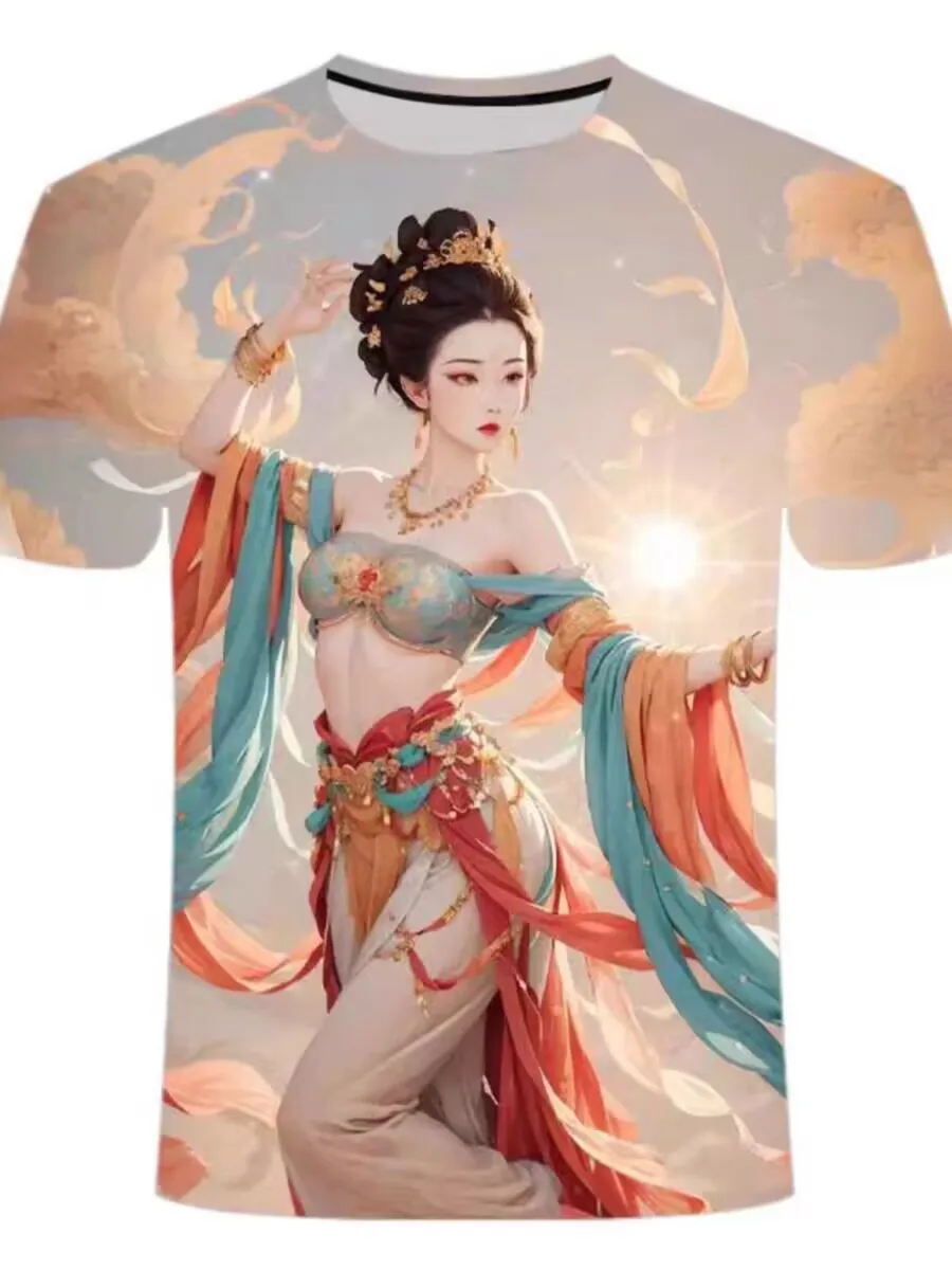 

Футболка с коротким рукавом и круглым вырезом для мальчиков и девочек