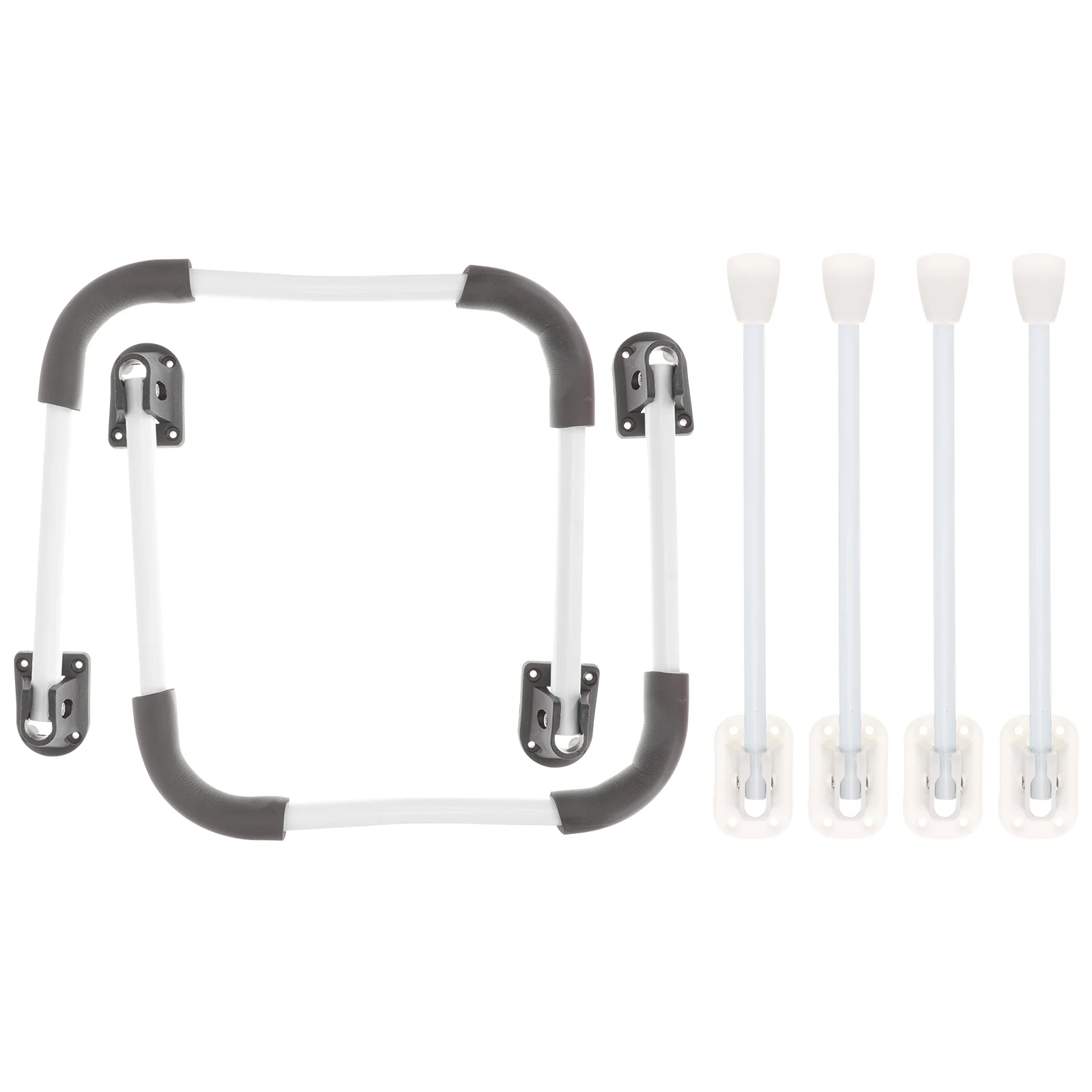 

2 Sets of Household Desk Legs Replaceable Folding Legs Wear-resistant Folding Legs Home Supply