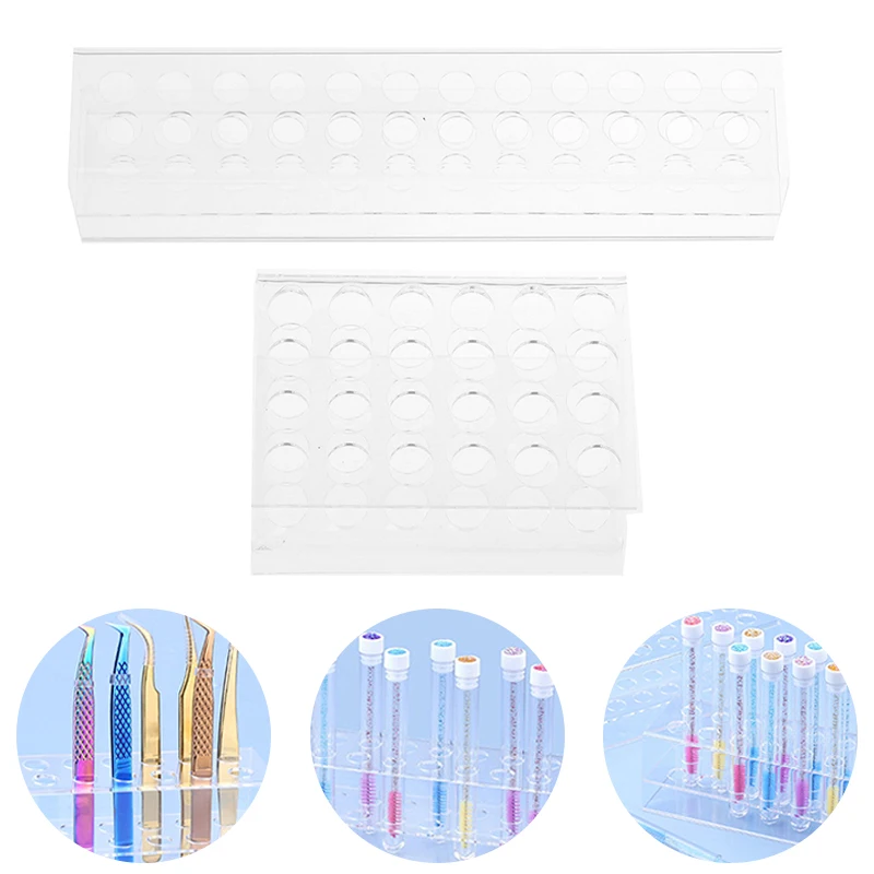 

Eyebrow brush tube display stand Eyelash brush storage bracket tweezers Holder Acrylic Beauty Makeup Tools Eyelash Planting