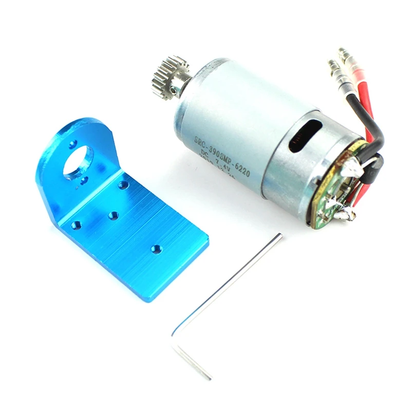 

390 Brushed Motor With Mount Base For Wltoys A959 A949 A969 A979 K929 1/18 RC Car Upgrade Parts