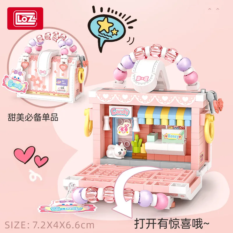 LOZ креативные микро строительные блоки милые сумки каваи набор животных и кошек