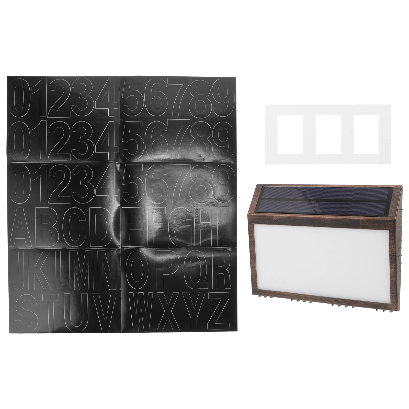 

Solar Door Light Doorplate Number House Lamp Outdoor Lights Numbers for outside Powered Address Sign Signs