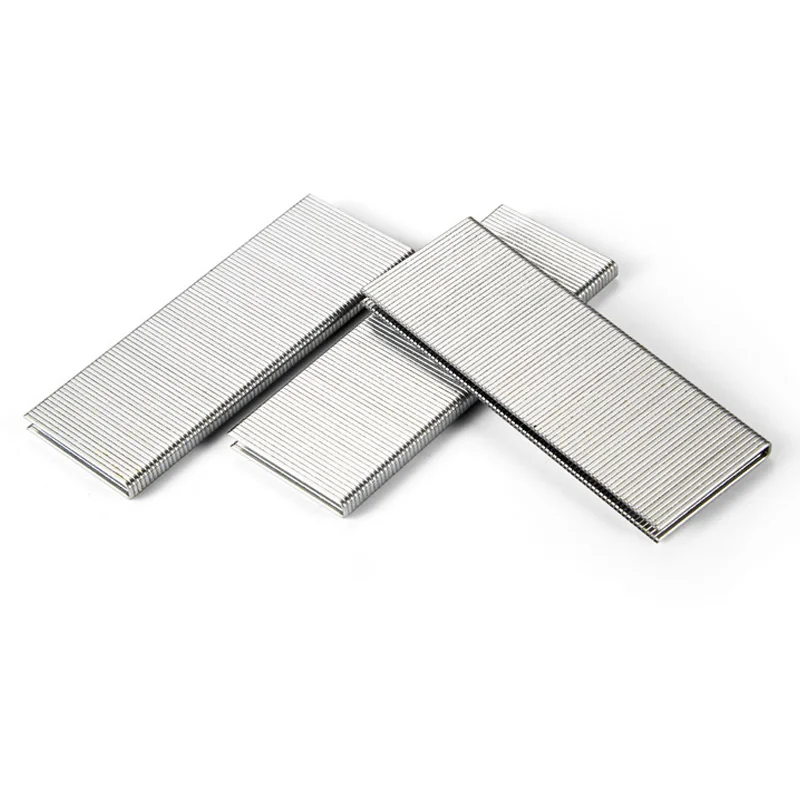 

400 шт. скобы 18GA из нержавеющей стали, обивочные гвозди, гвозди, коронка, 5,7 мм, U-образные гвозди для K416 K419 K425 K432 K438 степлер