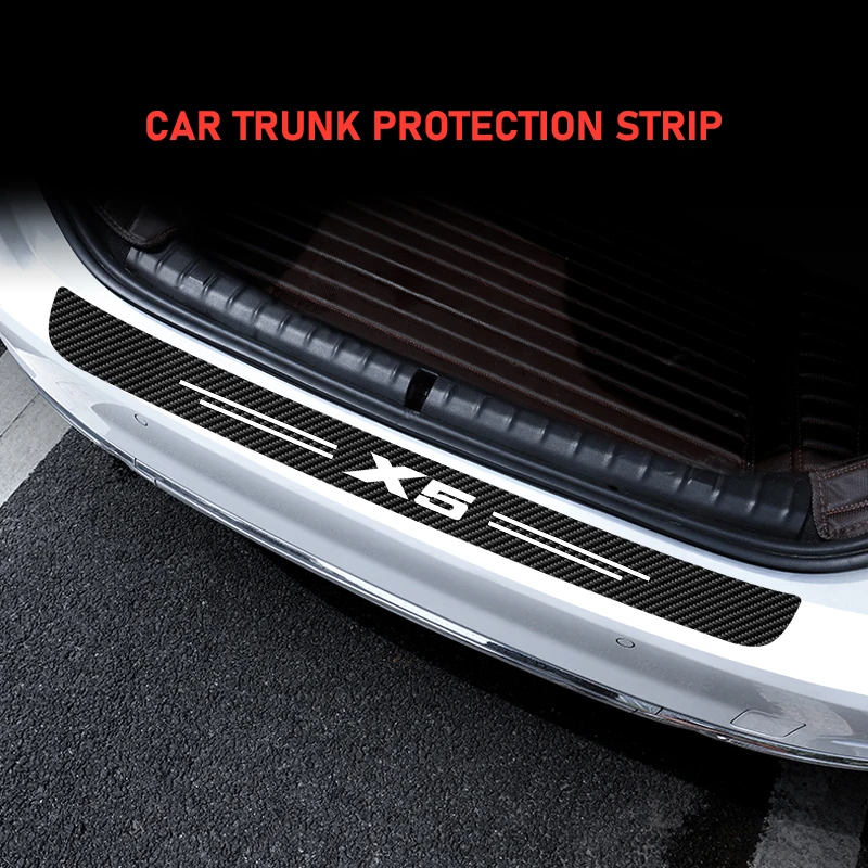 

1 PCs/set Car Trunk Door Sill Plate Rear Bumper Guard Protector Pad Waterproof For BMW X5 E53 E70 F15 G05 Styling Interior