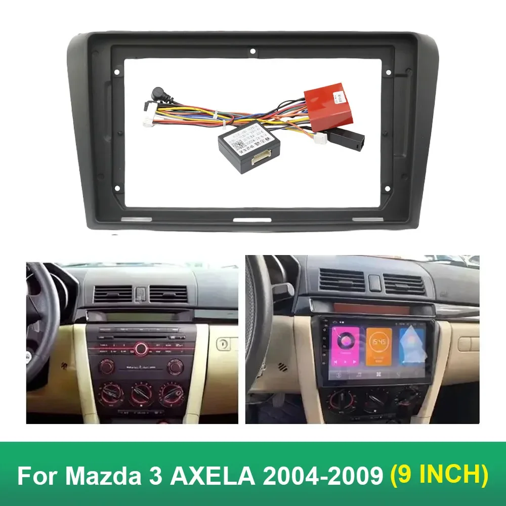 9-дюймовый автомобильный каркасный адаптер для фасции Canbus Box Android Радио