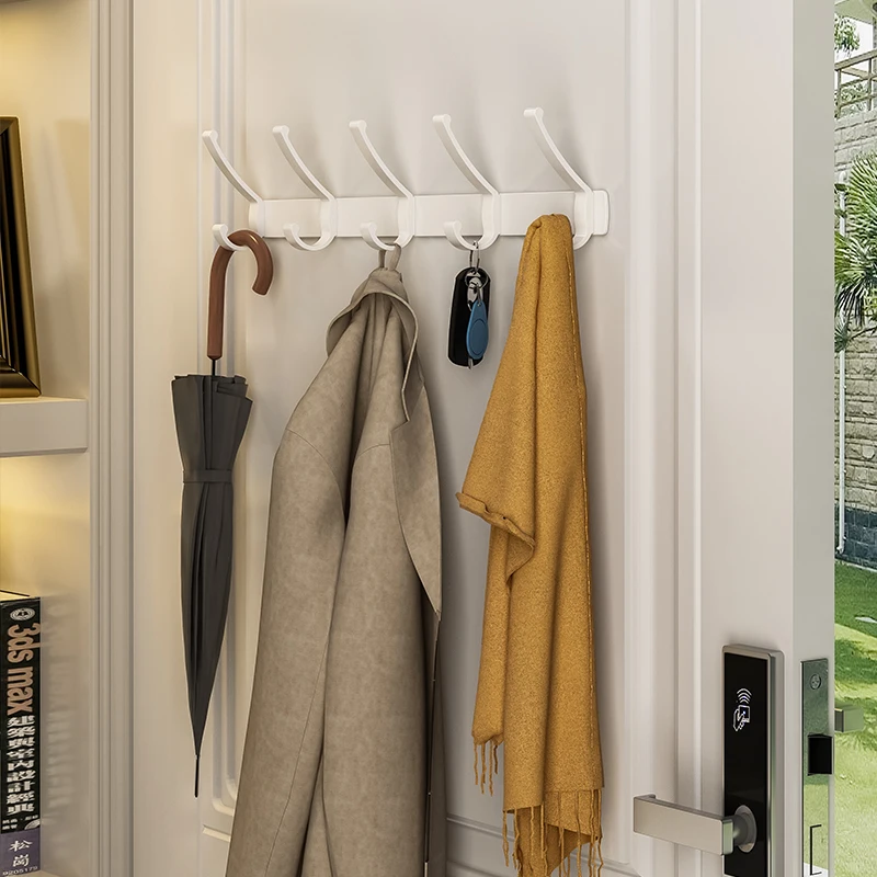 

Clothes Wall Coat Rack Hook White Hat Wearing Clothes Storage Hangers Bag Furniture Entrance Hall Appendiabiti Hallway Furniture