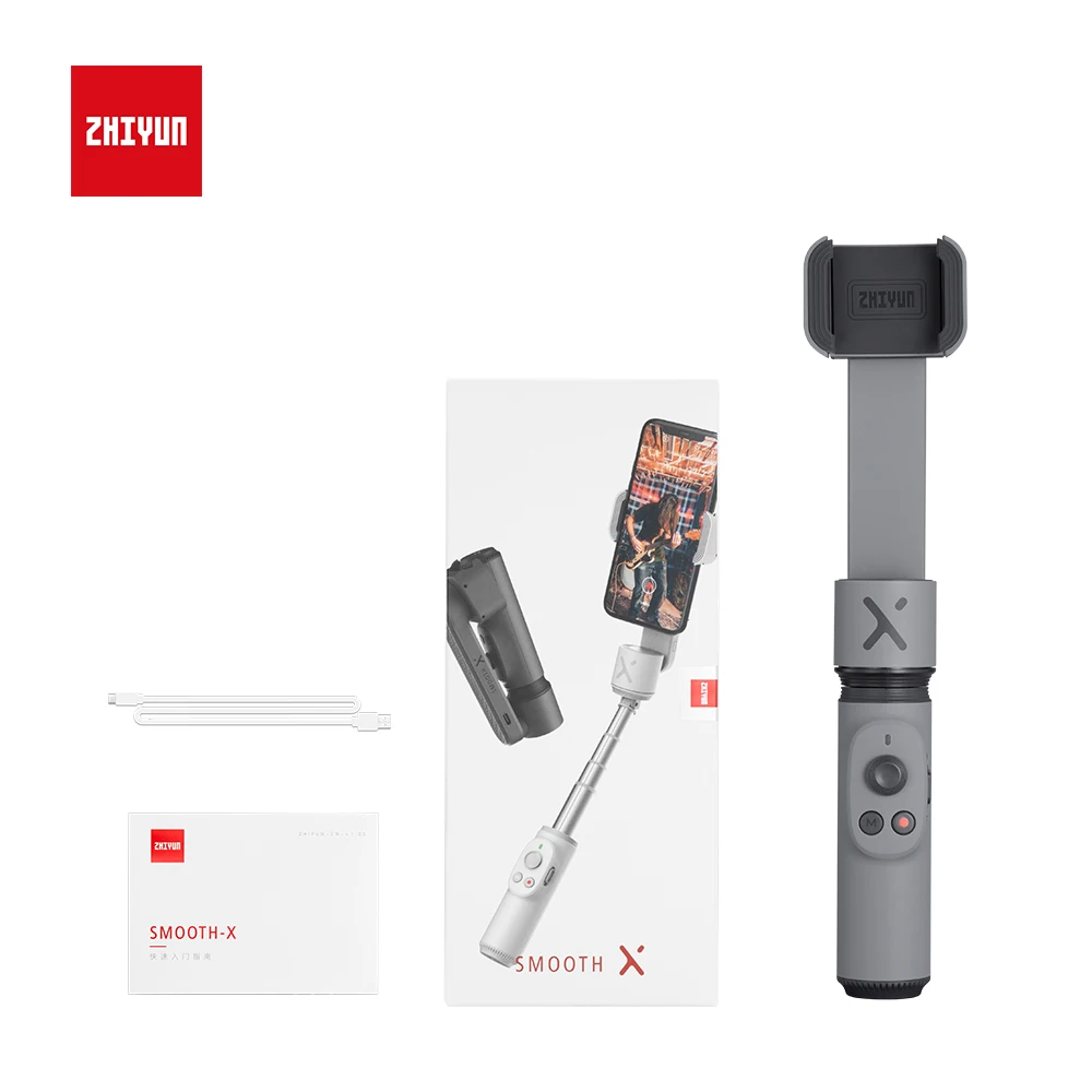 zhiyun official smooth x gimbal palo selfie stick phone monopod handheld stabilizer for smartphone iphone redmi huawei samsung free global shipping