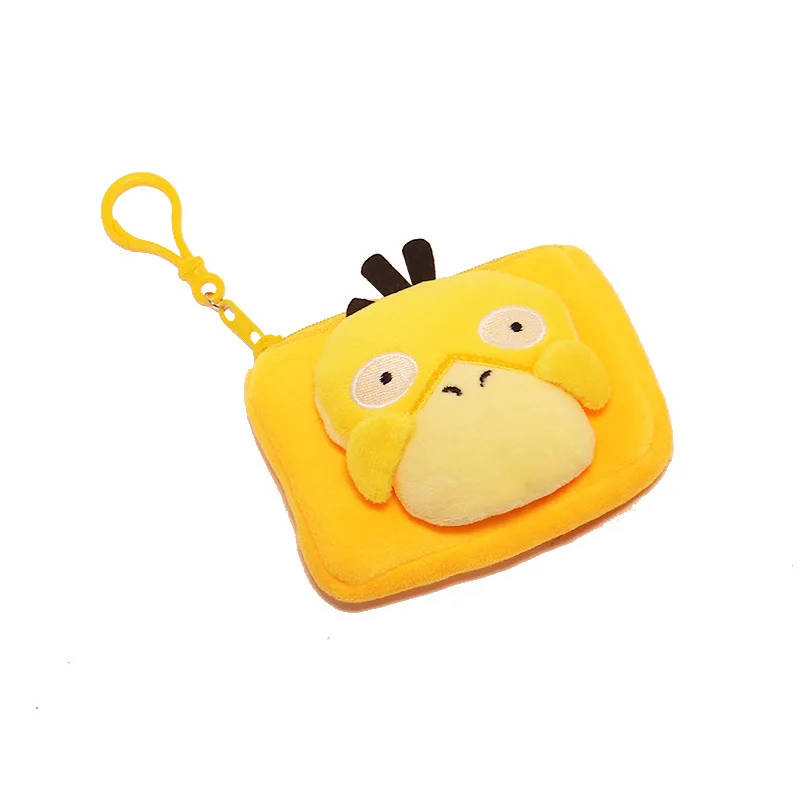 Фото Pokemon новая сумка для наушников Psyduck, детская мода, очаровательный кошелек для монет, подарки на день рождения для друзей и девочек №5