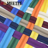 4meters meetee 5 nylon zipper diy handmade bags mosquito net sofa cover pillow clothing zip sewing accessories 17 colors
