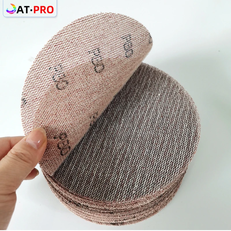 ATPRO 50pcs Round Mesh Sand 6 