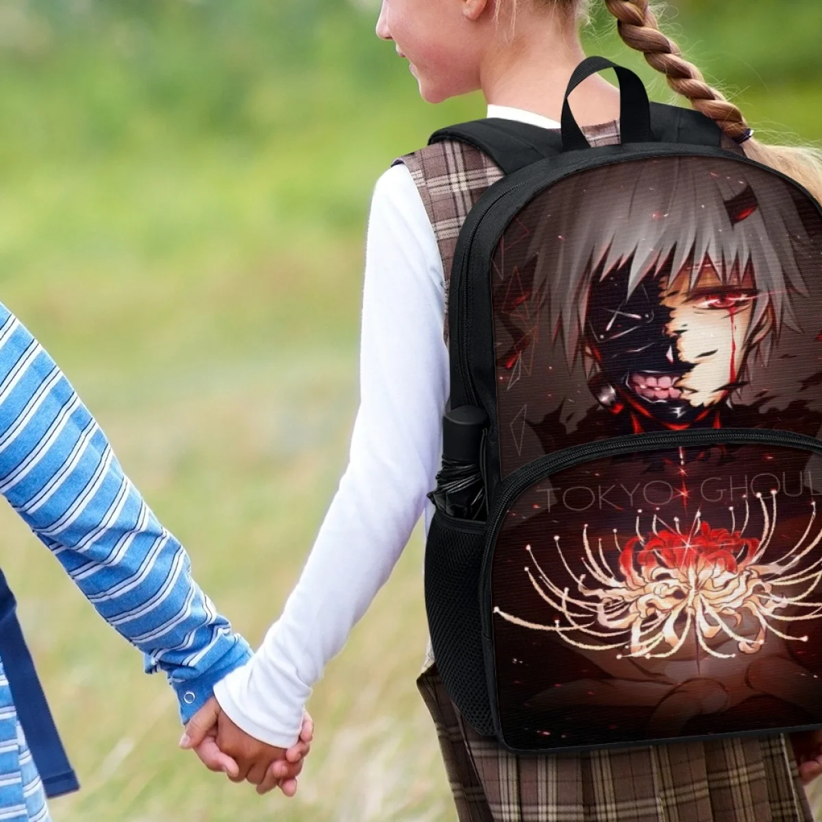 FORUDESIGNS Fashion Tokyo Ghoul Anime Design Backpacks Students Multifunctional Storage Schoolbags Travel Camping Shopping