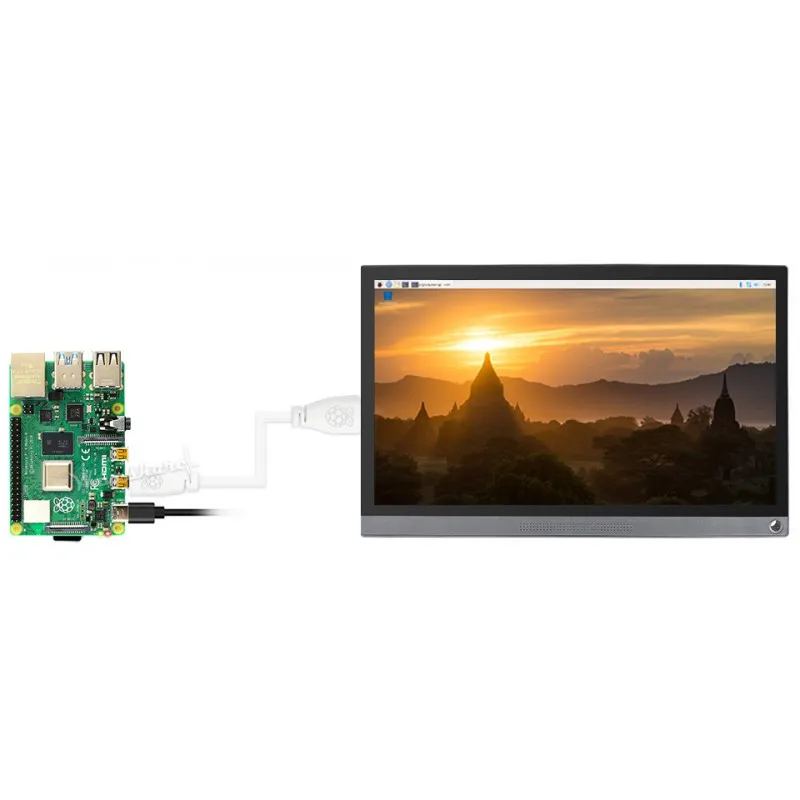 Фото Официальный кабель Waveshare Raspberry Pi 4 Micro HDMI — стандартный HDMI, 1 м, белый №3
