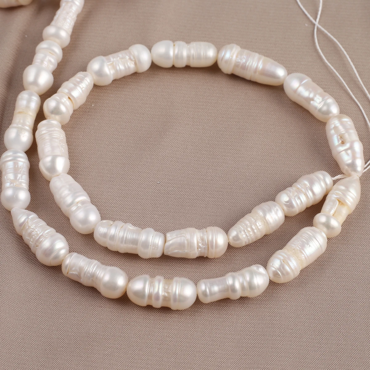 Natural Baroque Pearl Bead Cylindrical Loose Spacer Bead for Jewelry Making Diy Women Necklace Bracelet Accessories