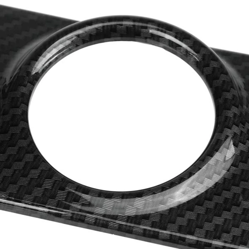 Углеродное волокно датчик вентиляции адаптер крышка приборной панели рамка для