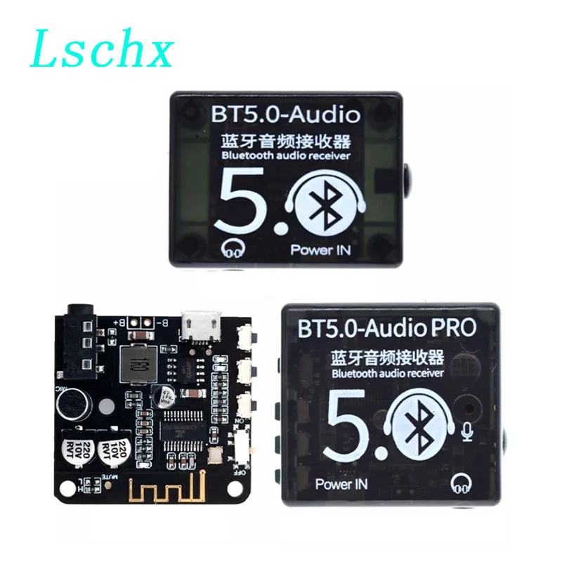 

Mini Bluetooth 5.0 Decoder Board Audio Receiver BT5.0 PRO MP3 Lossless Player Wireless Stereo Music Amplifier Module With Case