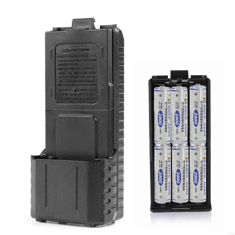G6DD 6xAA Батарея для корпуса оболочки двухсторонней радиоприемника UV-5R