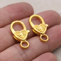 5pcs gold color lobster trigger claw clasps connector for jewelry making bracelet craft findings diy 27x15mm