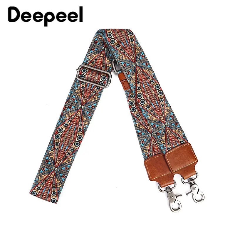 Deepeel 5cm Vintage Boho Wide Bag Strap for Handbag Crossbody Bags 96-138cm Adjustable Cowhide Shoulder Straps Accessories