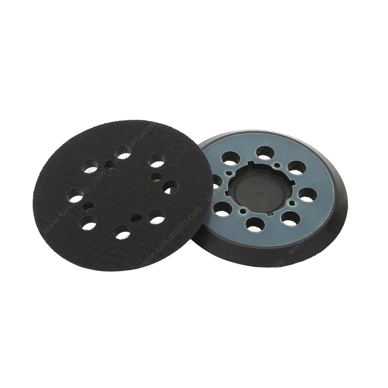 

125mm 8 Holes Sanding Disc PU Long Hook Loop Backing Pad Secure with 4 Screws for 5 Inch Electric Vacuum Sander Grinder Polisher