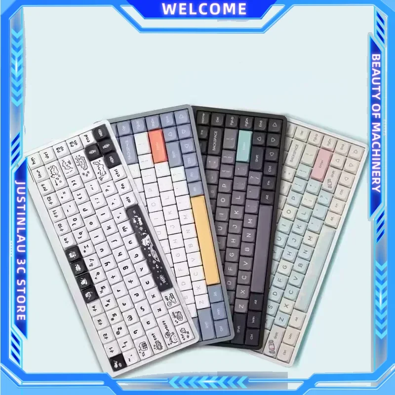 Беспроводная механическая клавиатура YK75 84 клавиши 2 4G + BT5.0 Type-C 3 режима 75%