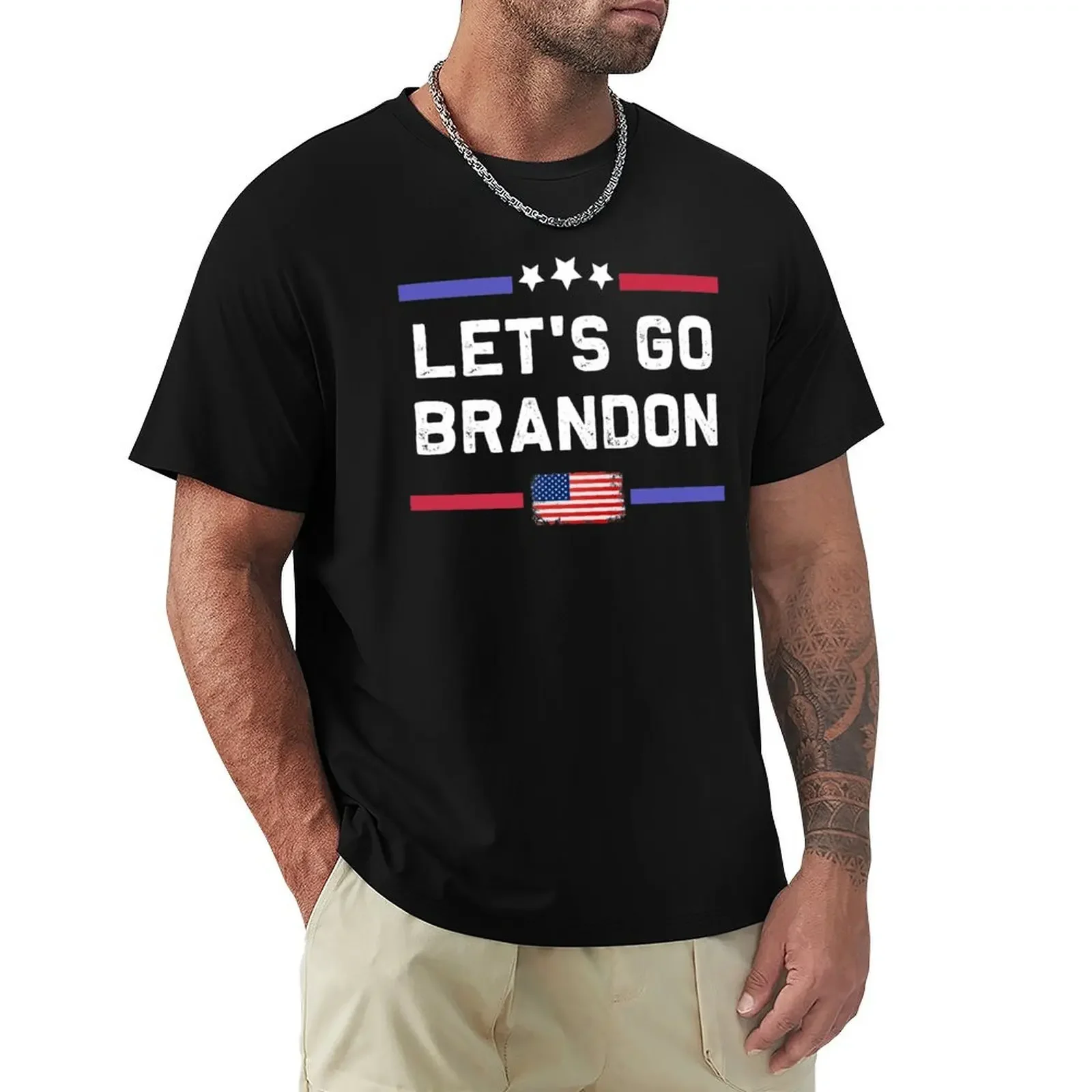 Футболка Anti Joe Biden Is A Failure Let's Go Brandon забавная футболка мужские однотонные