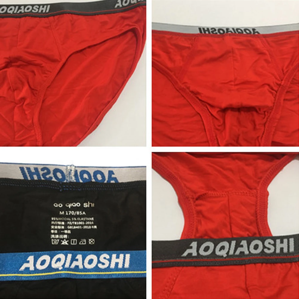 Mens Modal Briefs Penis Pouch Underwear Male Breathable Underpants Soft Panties Knickers Man's Lingerie