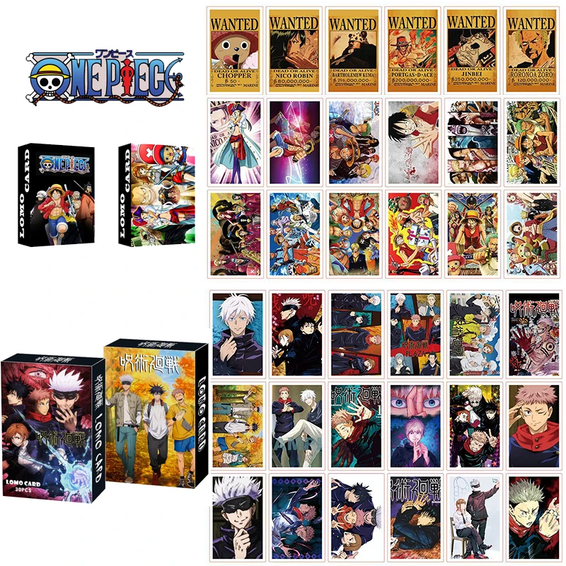

30PCS Jujutsu Kaisen Tokyo Revengers Attack on Titan NARUTO Anime peripherals Collect commemorative cards toy gift