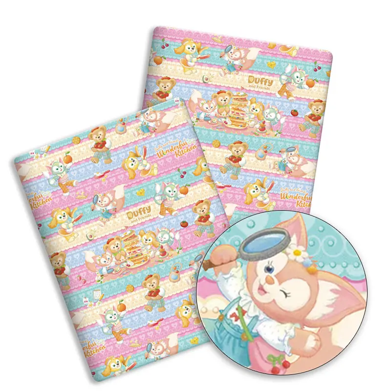 Ткань Диснея 140x50 см хлопчатобумажная ткань с героями мультфильмов лоскутная