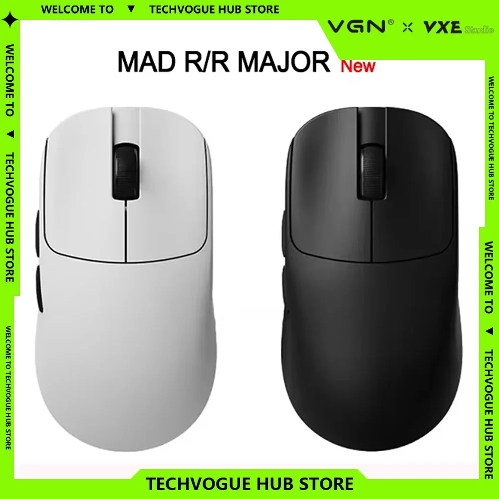 Беспроводная мышь VGN VXE MAD R MAJOR PAW3950 с датчиком 8K FPS Игровая легкая геймерская