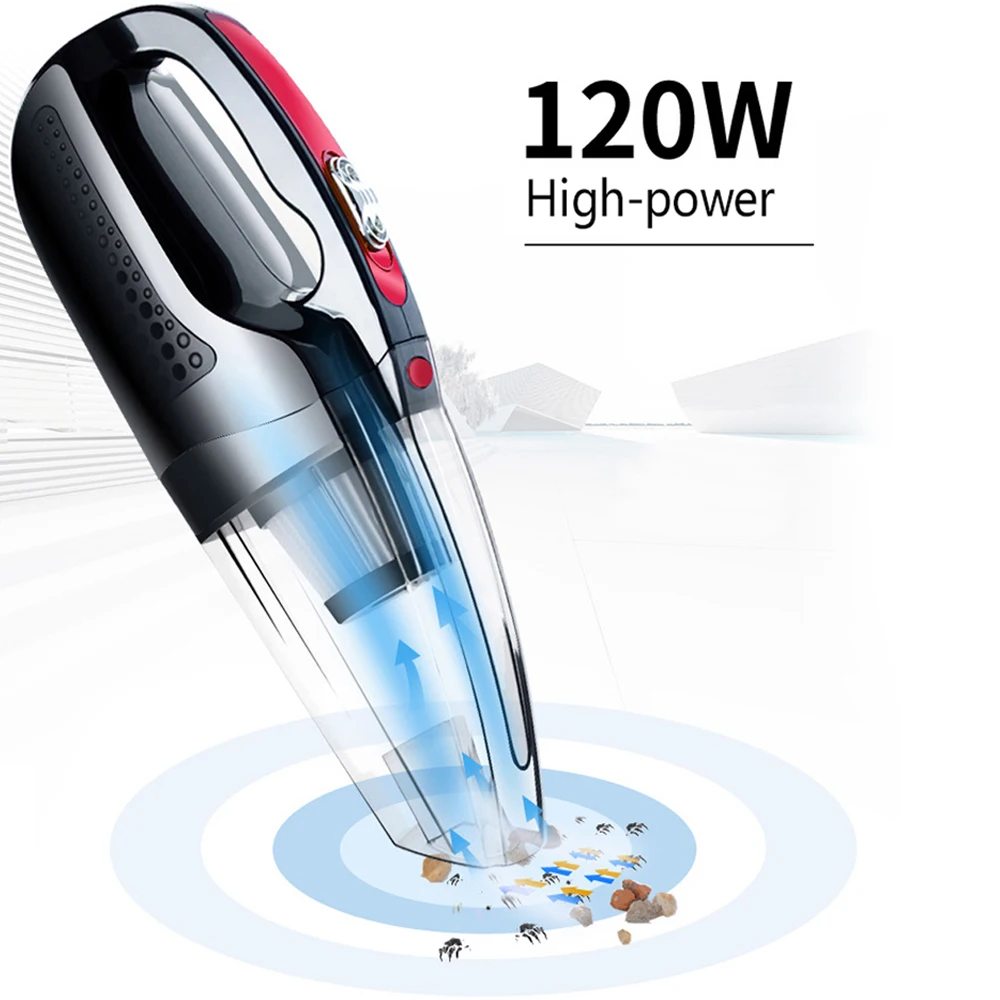 

Mini Cordless Vacuum Cleaner Car Wireless Vacuum Cleaner 9000PA 120W Powerful Suction Home Portable Handheld Vacuum Cleaning