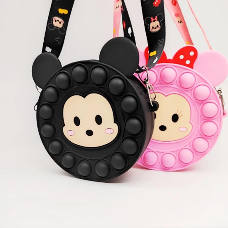 

Милый кошелек Микки Pop et фиджет-игрушки пузырьки с простым затемнением антистресс снятие стресса сжимаемая игрушка для детей