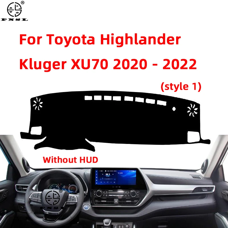 For Toyota Highlander Kluger XU70 2020 2021 2022 Dashboard Cover pat Dash Board Mat Carpet Dashmat Car Interior Sunshade Protect
