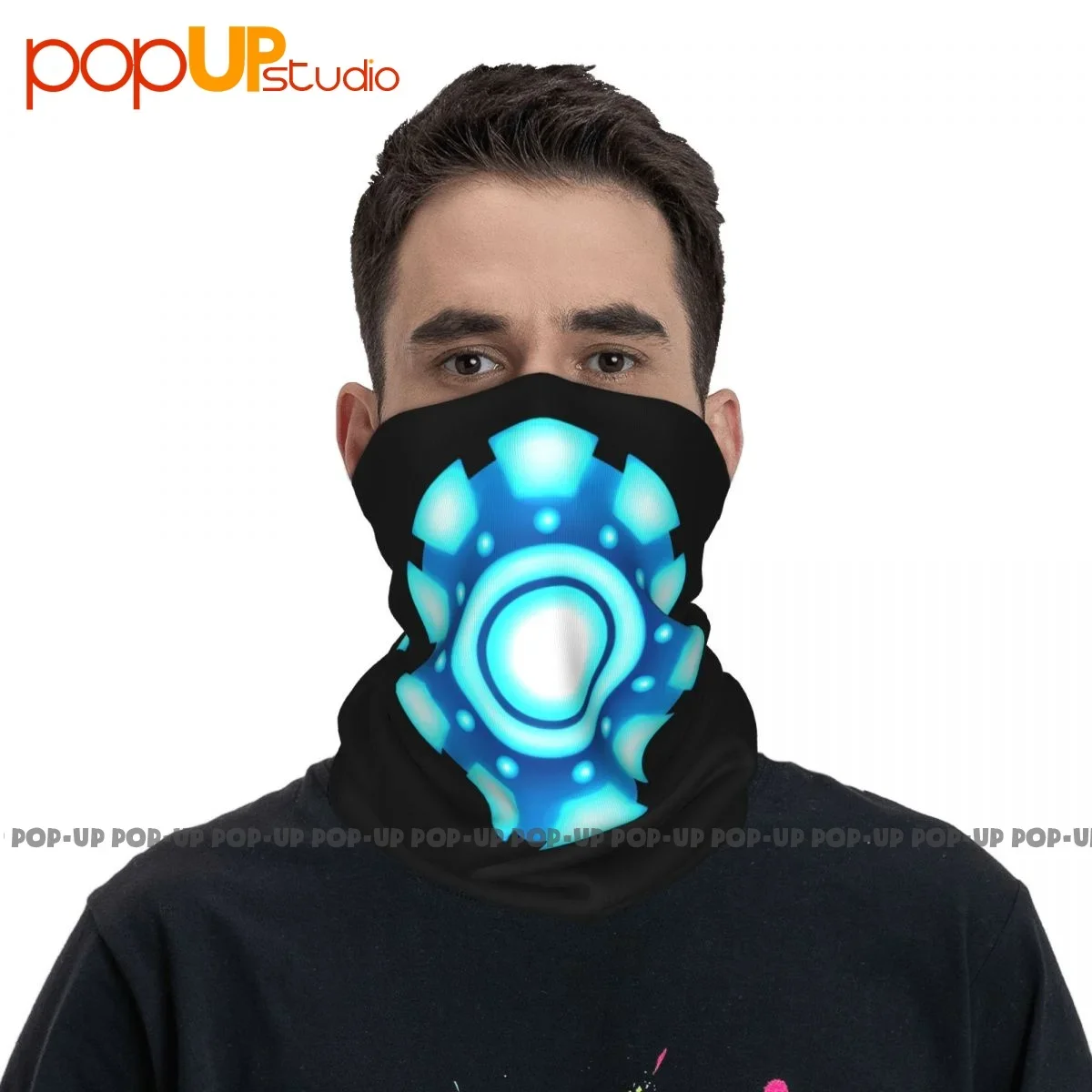 Дуговой реактор Тони Старк индастриал игра герой Шея Гетры бандана шарф маска