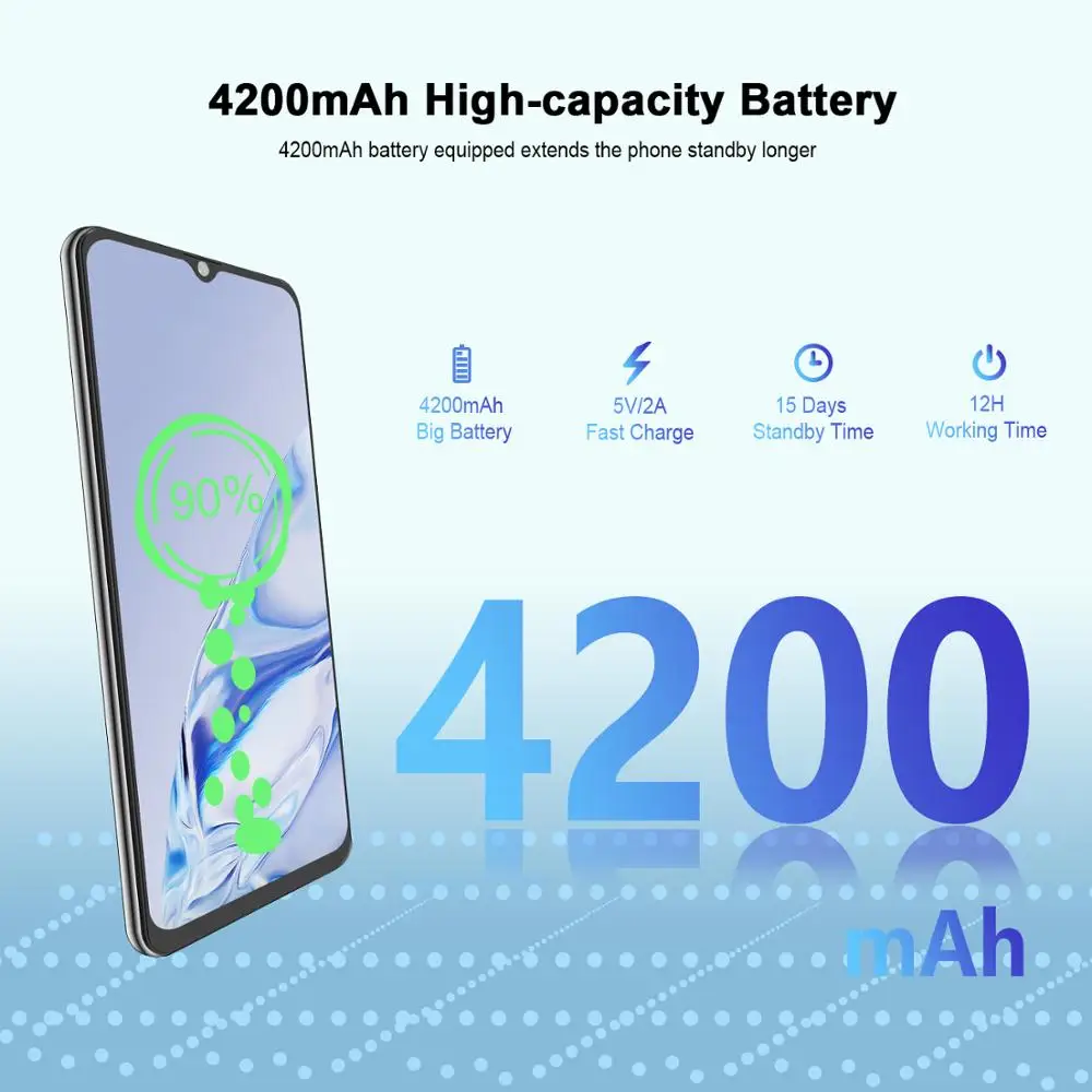 Original Cubot Note 20 NFC 3GB RAM 64GB ROM Smartphone 6.5'' HD+ Display  Android 10 Dual SIM 4G LTE Face ID