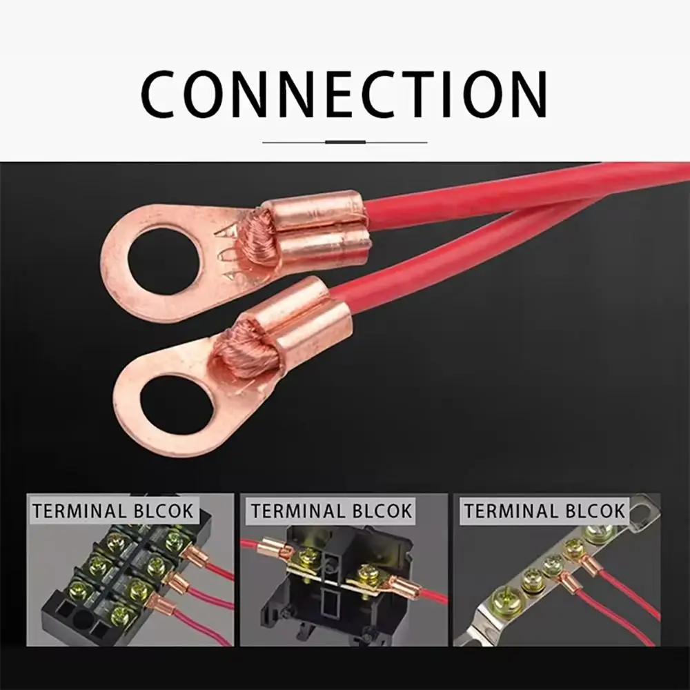 5/10 шт. OT проводной носовой клеммы обжимной медный болт с отверстием кабельный