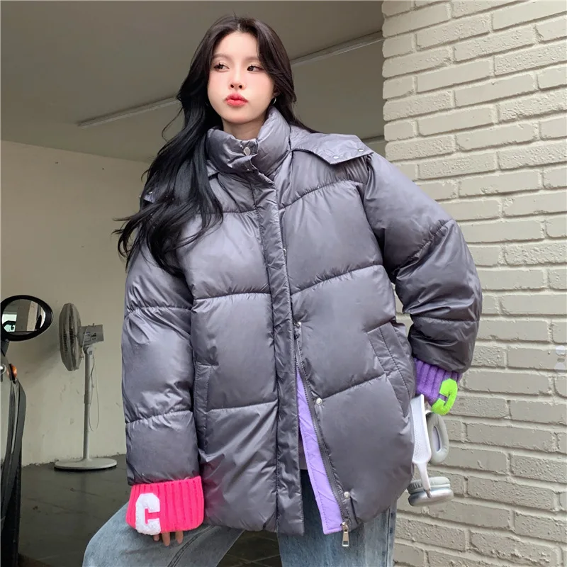Cotton Jacket Female 2022 New Cotton Jacket Winter Loose Thickened Design Sense Oversize Cotton Jacket Tide