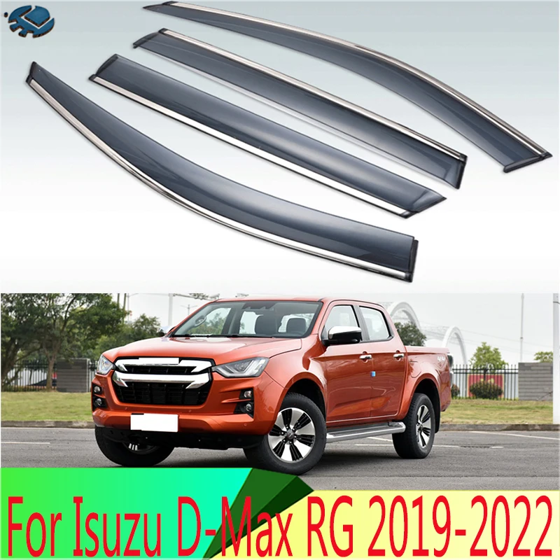 4 шт. Наружный козырек для Isuzu D-Max RG 2019-2022