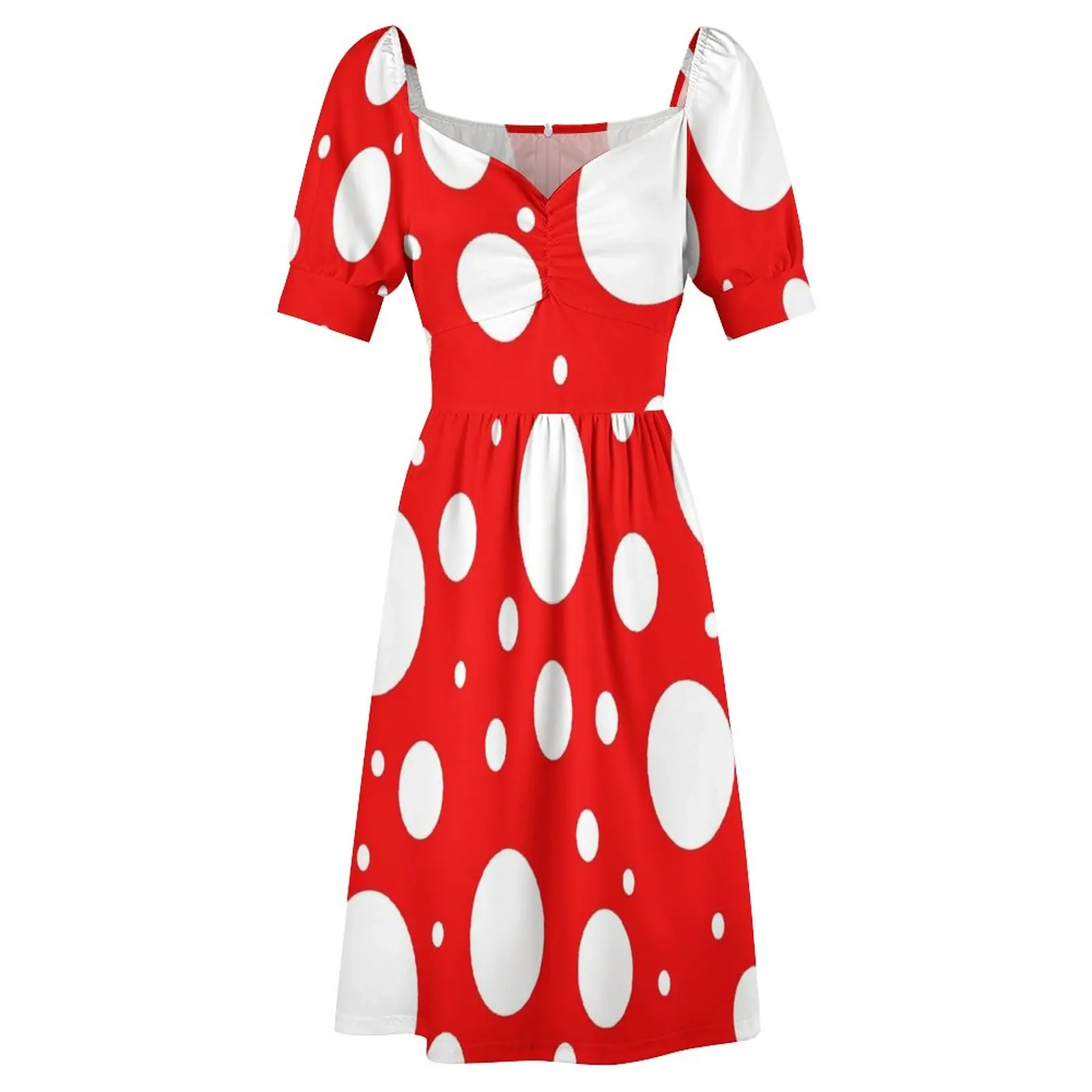 Женское летнее платье с длинным рукавом и принтом