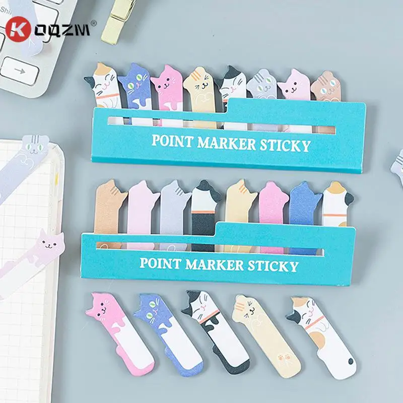 

240pcs Kawaii Cartoon Kitty Cat Sticky Note Stationery Sticker Scrapbook Memo Pad Planner For Pages Book Mark Classification